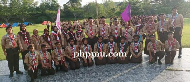 Kegiatan Pramuka Model Blok SMPN 1 Sawahlunto