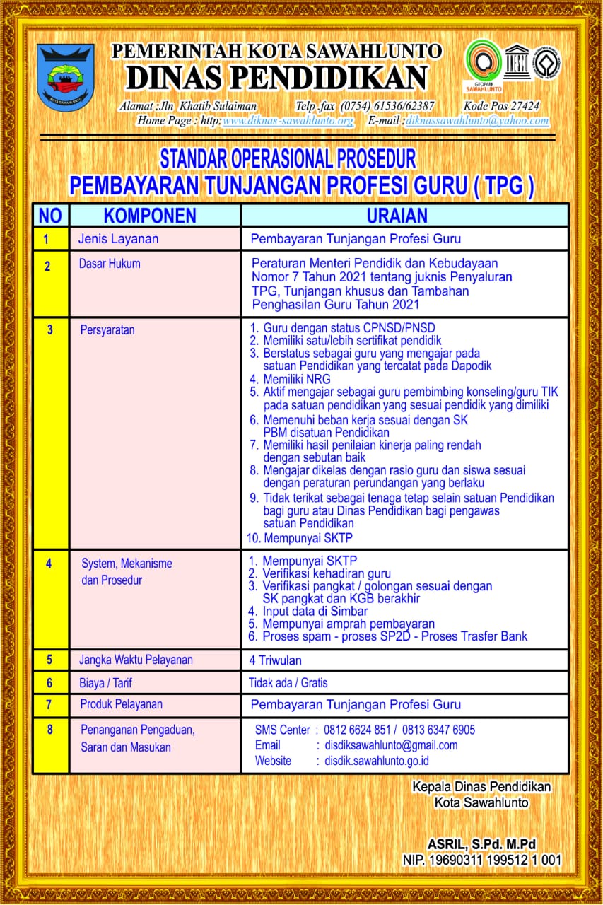 Tunjangan Profesi Guru